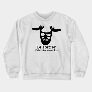 Le sorcier - Vallée des Merveilles - noir Crewneck Sweatshirt